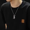 Men's Hip Hop Stainless Steel Bear Pendant Necklace
