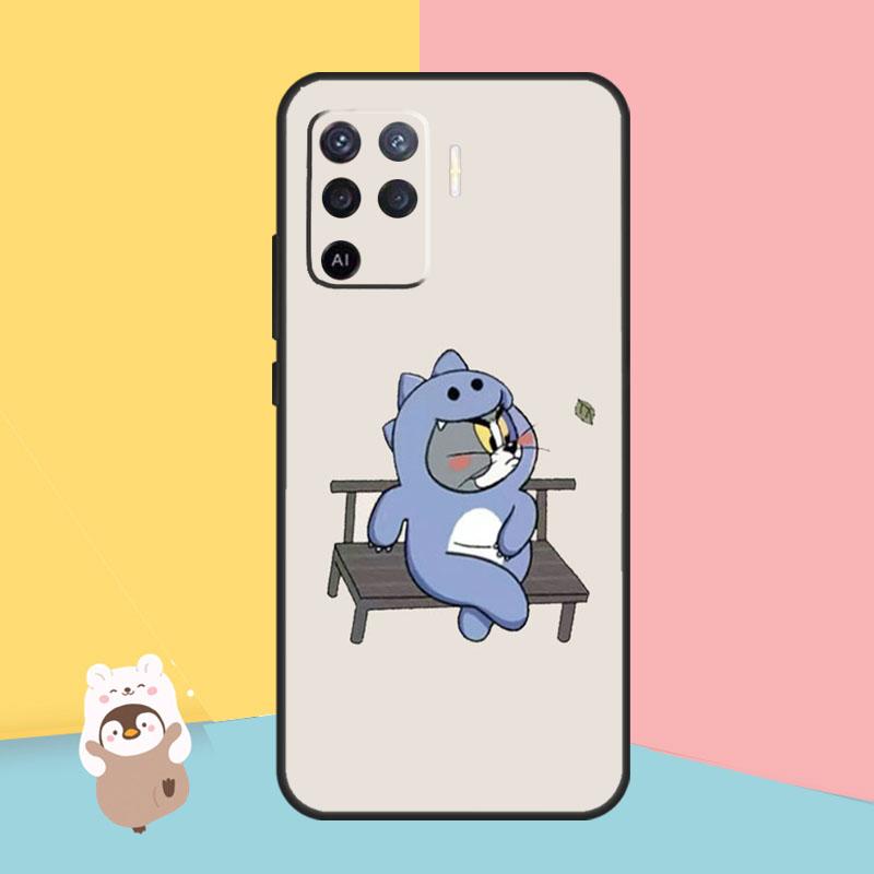 Cute Cartoon Animal Dinosaur Couple Case For OPPO Find X5 X3 Lite Pro A15 A16 A52 A72 A5 A9 A31 A53 A83 A93 A54 A74 A94 Cover