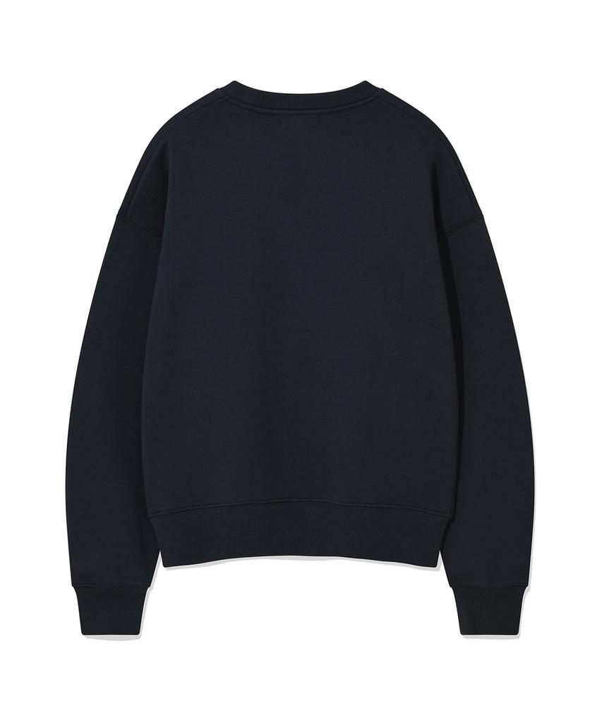 WACKY WILLY [25Fw] Women'S Big Lily Graphic Sweatshirt Navy