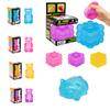 Schylling Nee Doh Jellyfish & Cube Squish Toy, Soft Jelly Squeeze Stress Relief Fidget Toy, Sensory NeeDoh for Kids & Adults