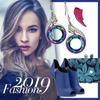Boucles d'oreilles Phénix en Cristal Coloré Élégantes Boucles d'oreilles pendantes pour Fête de Mariage pour Femmes Bijoux Mode Cadeau