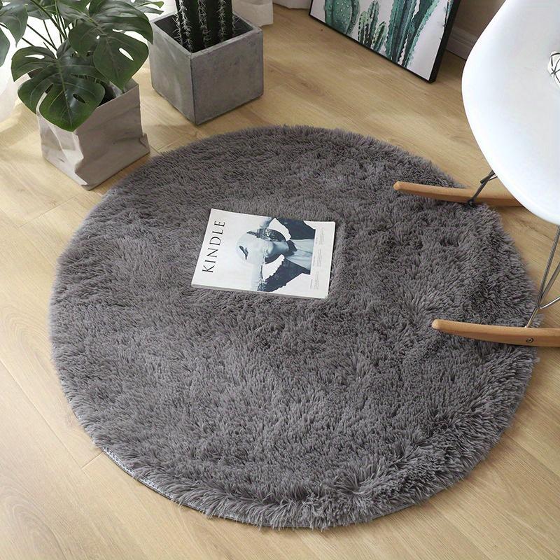 Plush Fluffy Rugs Round Rugs Living Room Chair Rugs For Home Office Round Rugs Children's Bedroom Plush Plush Soft Game Room Home Decoration
