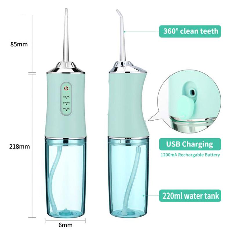 Travel Compact Oral Irrigator Dentist Suggest IPX5 Water Flosser Cordless Professional Cleaning for Sensitive Gums
