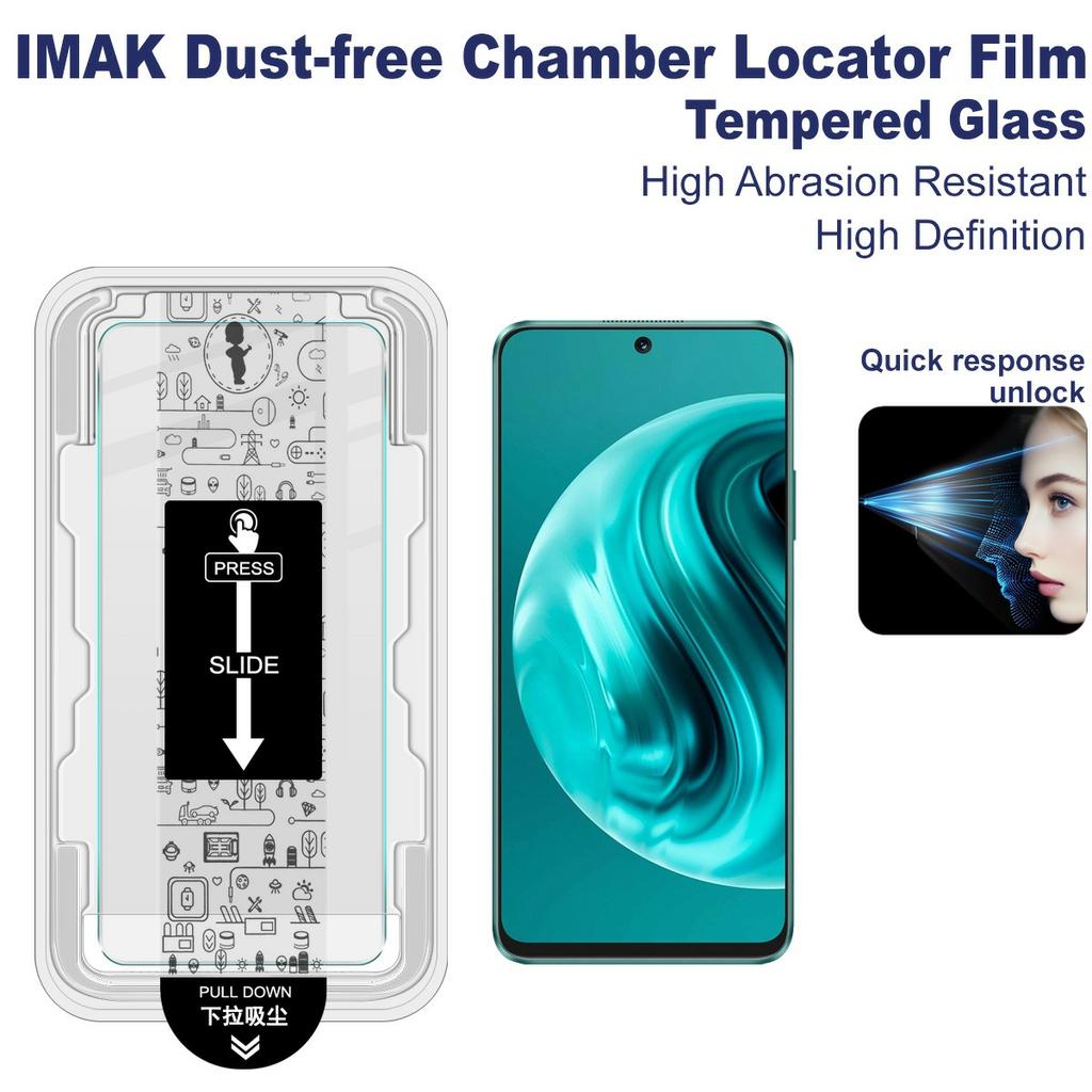 IMAK H Series For Huawei Nova 12i 4G/Enjoy 70 Pro Tempered Glass Screen Protector Dust-free Installation Film