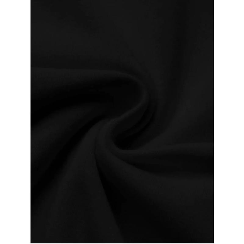 Ein Rock-Handzeichen Teufelsschädel Grafikdruck Herren Rundhals Schwarzes Sweatshirt Langarm. Geeignet für alle Arten von Outdoor-Sportarten und Reisen