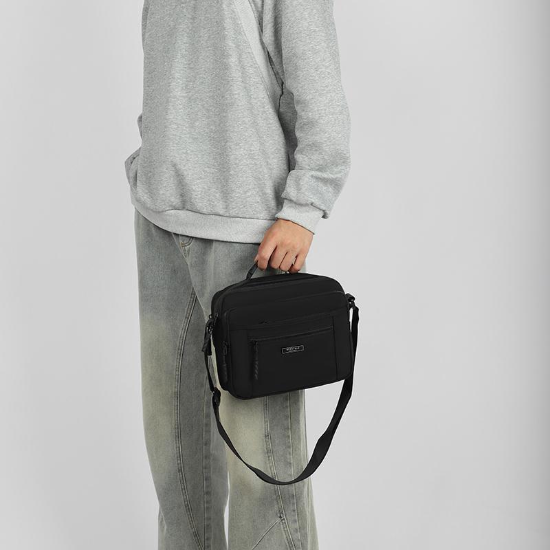 Men's Crossbody Bag Large Capacity Multi-Layer Business Handbag Traveling Shoulder Bag