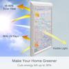 3D Rainbow Window Privacy Film with Installation Tools, Static Cling, Heat Control, Anti UV, 17.5x78.7 Inches