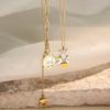 White Bear Pendant Sweater Chain: Luxurious, Unique, and Versatile Design.