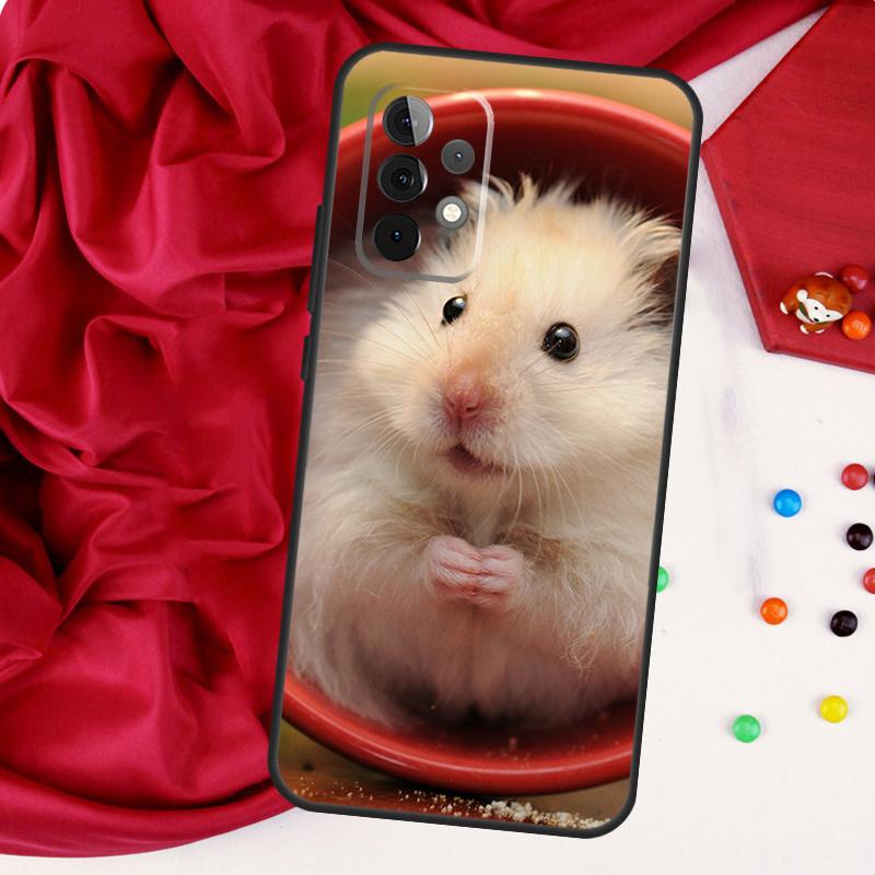 Cute Lovely Pet Hamster Funda For Samsung Galaxy A54 A34 A14 A13 A23 A33 A53 A73 A12 A22 A32 A52 A51 A71 Case