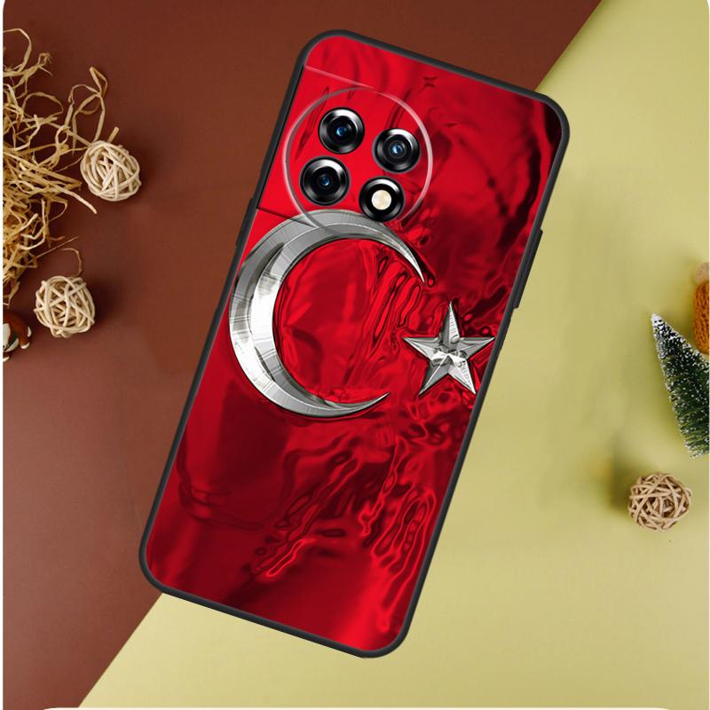 Turkei Turkey Ataturk Flag For OnePlus 13 12 11 12R 13R 9 10 Pro 8T 9RT 10T 10R Nord 4 CE 2 3 Lite N20 N30 Phone Case