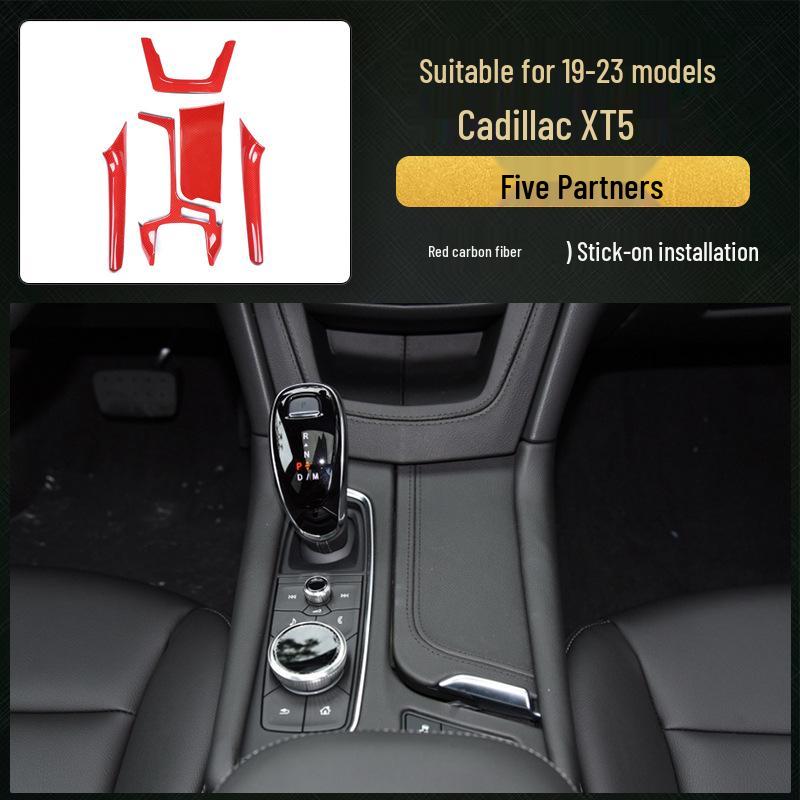 XT5 Kohlefaser-Imitation Pfirsichholz Mittelkonsolenverkleidung (2016-23)