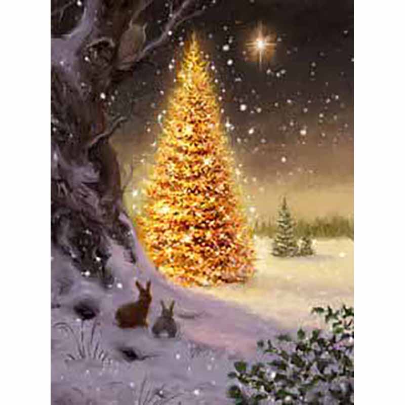 5D Diy Diamond Painting Snow Scene Diamond Embroidery Christmas Gift Landscape Mosaic Resin Home Decor Girl Hobby Full Drill