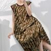 French retro printed nightdress women's summer cotton and silk loose loungewear high-end dress vacation dress can be worn outside