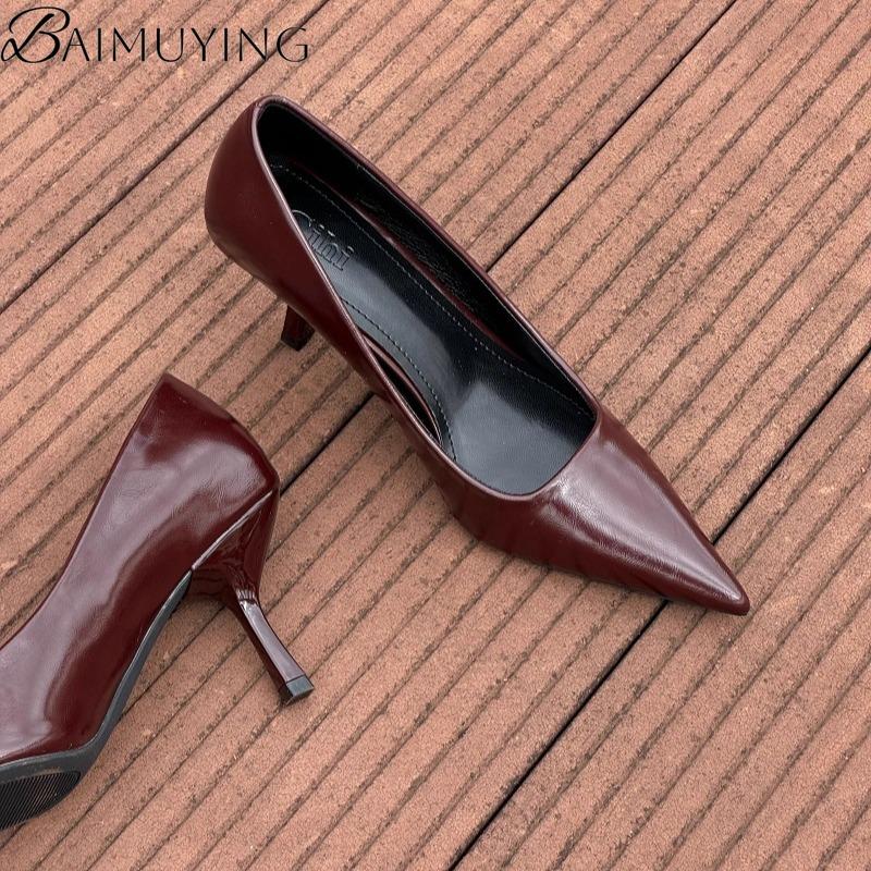 Fashion Classics Women Sandals Pointed Toe High Heels Shoes Summer Loafers Shallow 2025 Trend Office Pumps Brand Dress Zapatos De Mujer