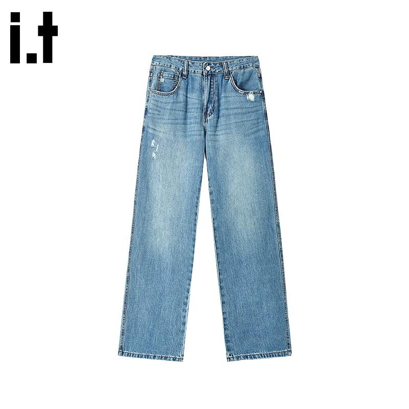CHOCOOLATEit Herren Dünne Tencel Lockere Gerade Jeans