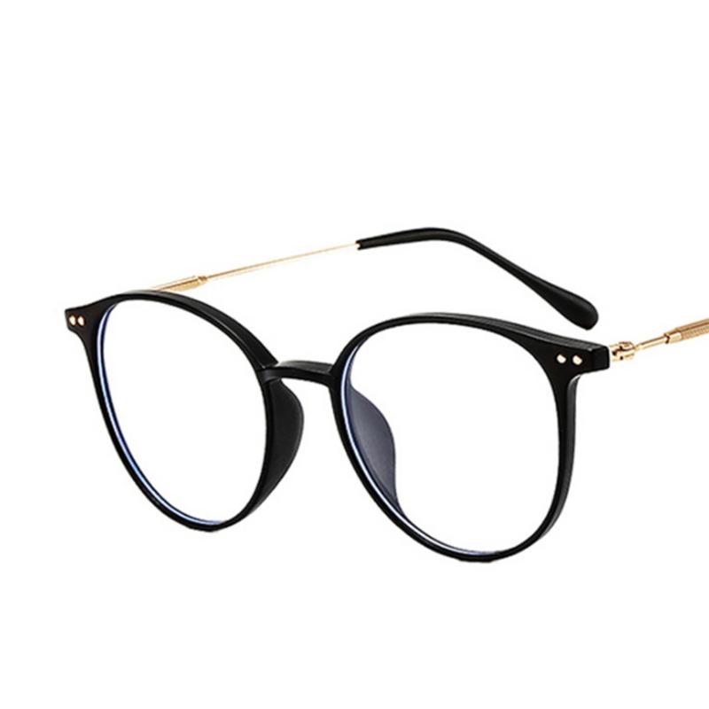 Rice Nails Metal Frame  Clear Lens Glasses Myopia Nerd Spectacles Degree -0.5 -1.0 -2.0 To -6.0 Round Hyperopia +0.5 To +6.0