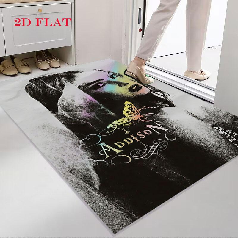 Addison Rae Carpet Rug for Living Room Bedroom Home Sofa Decoration,Kids play Nonslip Floor Mat