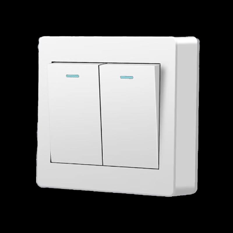 ZL Surface Mounted 2-Gang Single Pole Lighting Switch