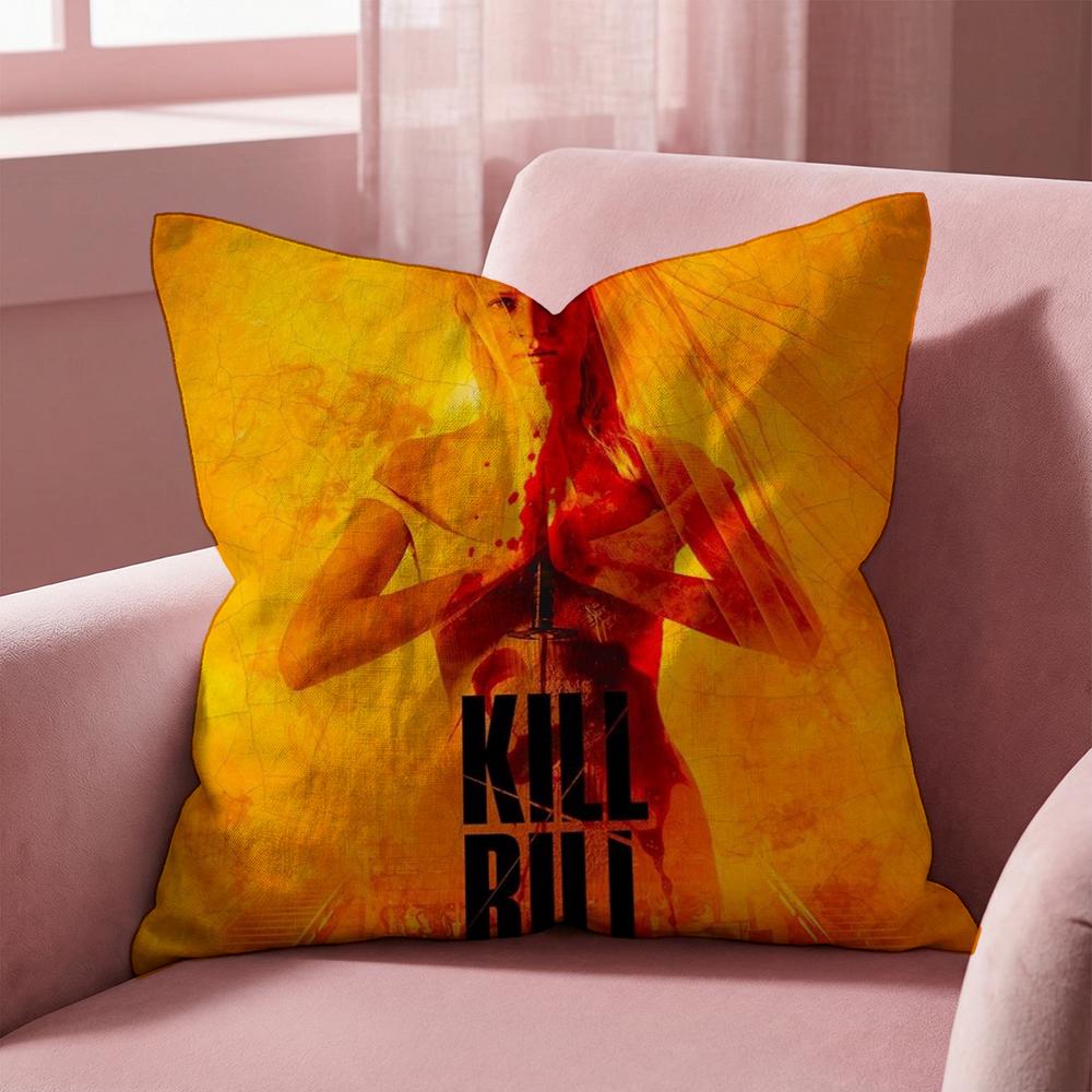 Kill Bill Cushion Cover Multi-Scene Pillow Cover for Home & Car - Reversible, Soft & Durable for Daily Use