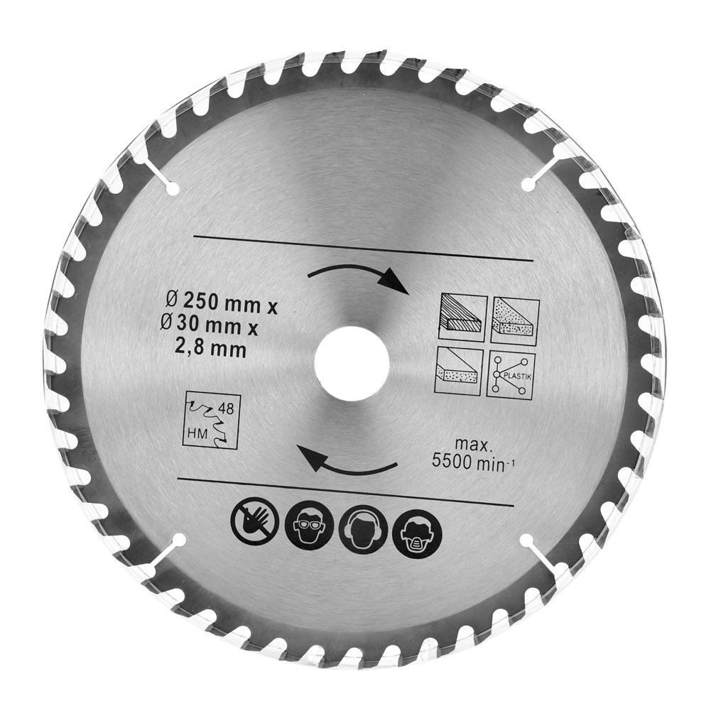 Circular Saw Blade 250mm 48T & 60T TCT Saw Disc Blade 30mm Bore