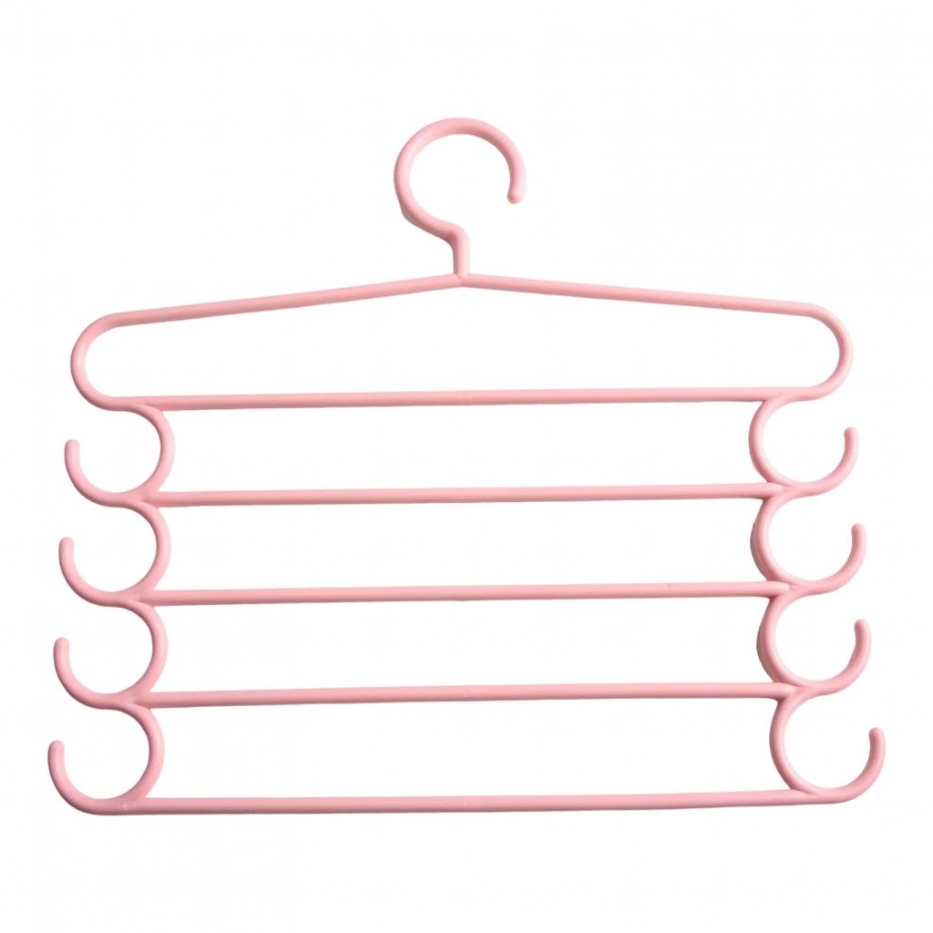 Stay Organized with 5 Layer Hanger for Trousers Pants and Accessories