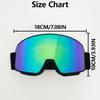 Dual-Layer Anti-Fog Ski Goggles With Prescription Lens Compatibility Snow Sports Cycling Outdoor Activities