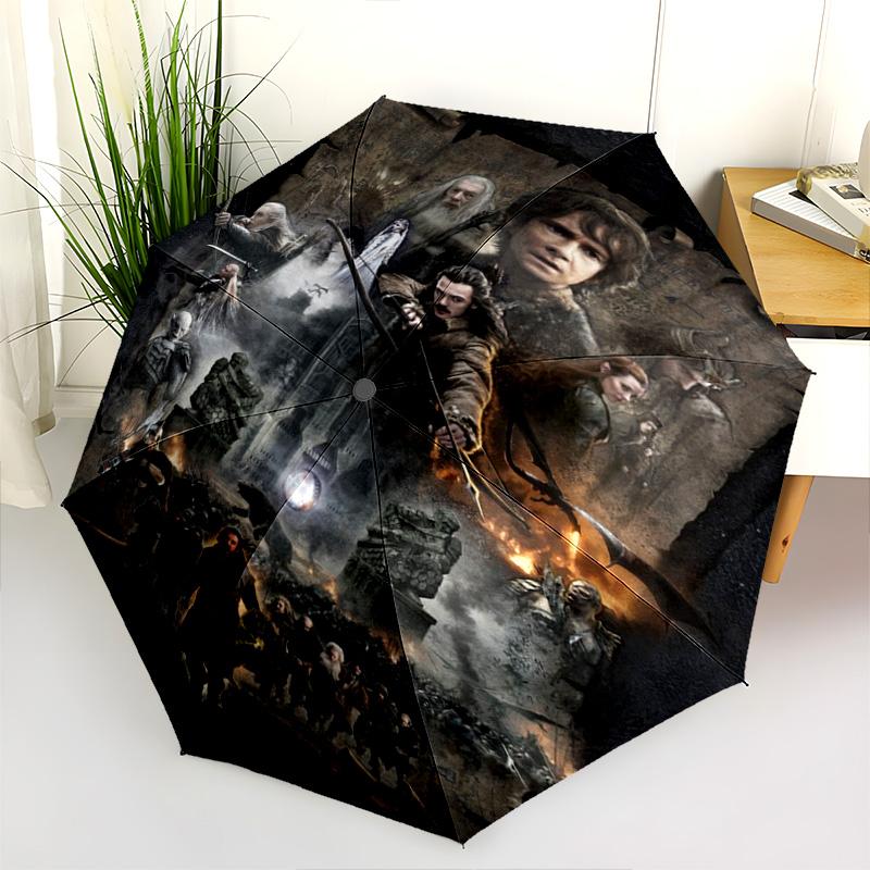 Key Flame Folding Umbrella Portable Suitable For All Seasons Three Folds Light Umbrella
