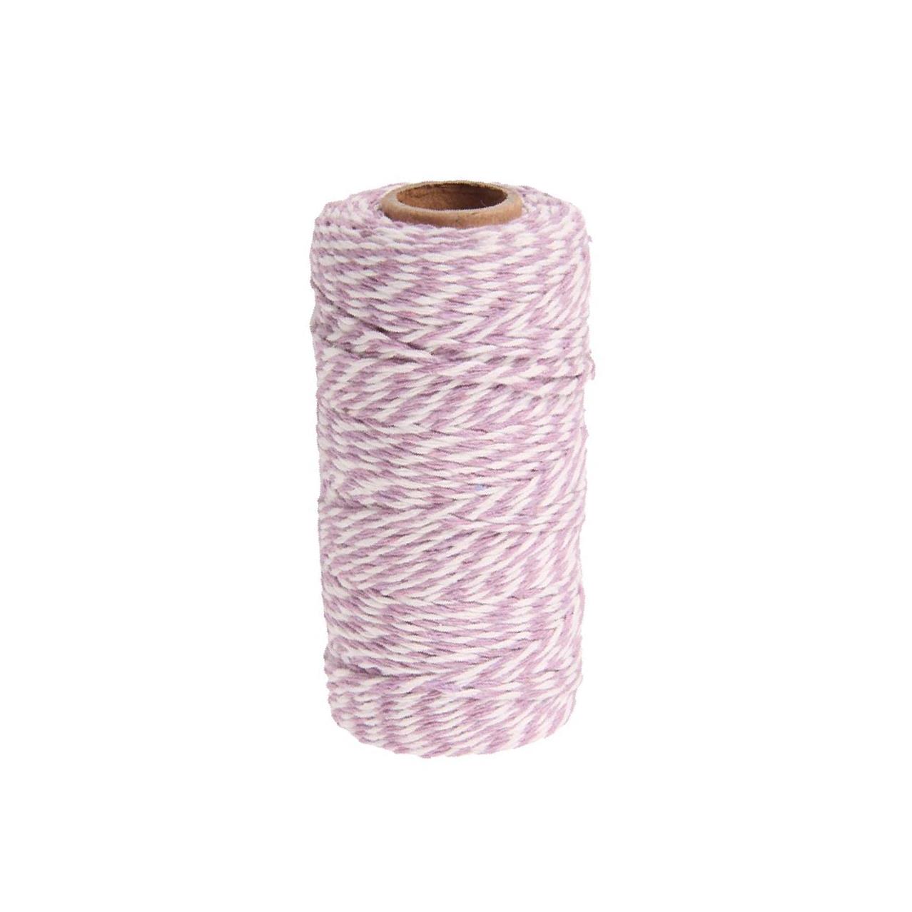 

328 футов 100 м Цветной хлопковый шпагат Веревка Шнур для рукоделия Яркий и прочный светло-фиолетовый