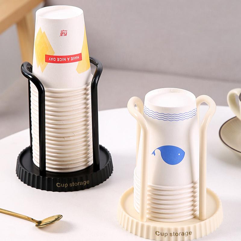 Supporto per bicchieri di carta, mensola, distributore di tazze da tè e acqua, espositore per tazze, organizer, forniture, strumento di archiviazione per l'organizzazione della casa