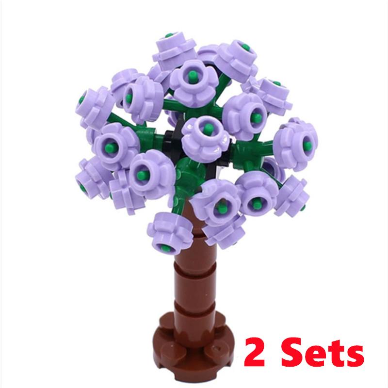 City Trees Building Blocks MOC Coconut Tree Blocks Jungle Garden DIY Toys for Children Gifts Compatible Classic Bricks Kids Toys