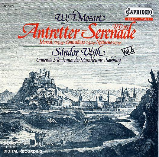 

CD MOZART; VEGH - Mozart: Serenades Vol.6 10302 Capriccio 1990 Europe Classical Used