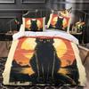 Cartoon rabbit bedding set with 3D printing for children and adults, luxurious ultra-fine fiber soft down duvet cover with zippe