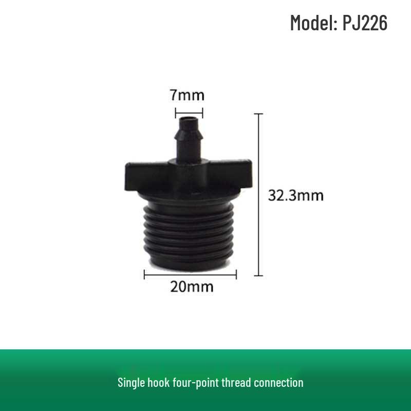 Capillary Fittings: Single/Double Hook, Tee, Straight Connector, Drip Stop, Mountain Bracket, Five-Way, Greenhouse Micro-Sprinkler