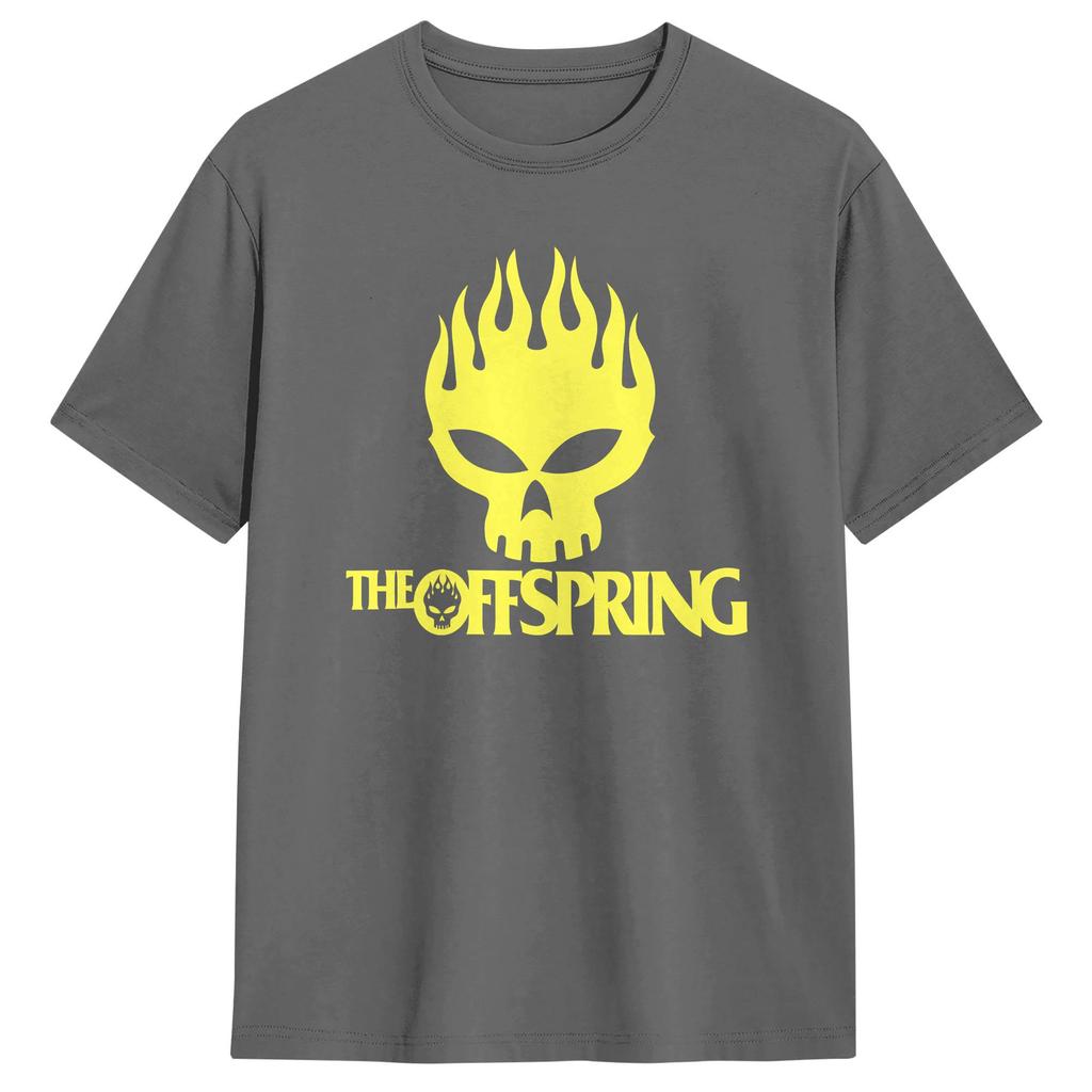 Herren The Offspring Band T-Shirt Baumwolle Kleidung Mode Kurzarm Rundhals T-Shirts Geschenkidee T-Shirt
