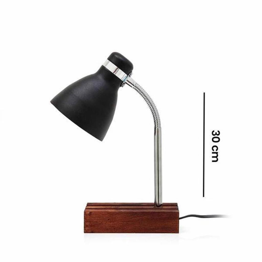 Nisa Luce Spiral Holztischlampe Walnuss