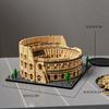 Non-Toxic 2860Pcs The Roman Colosseum Building Blocks Toys Model Colosseum Assemble Puzzle Bricks Toy Sets Desktop Ornament Gifts 14+Years