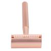 Zinc Alloy     Men Portable Brass Handle Double   Shaving   with Base for Face Grooming