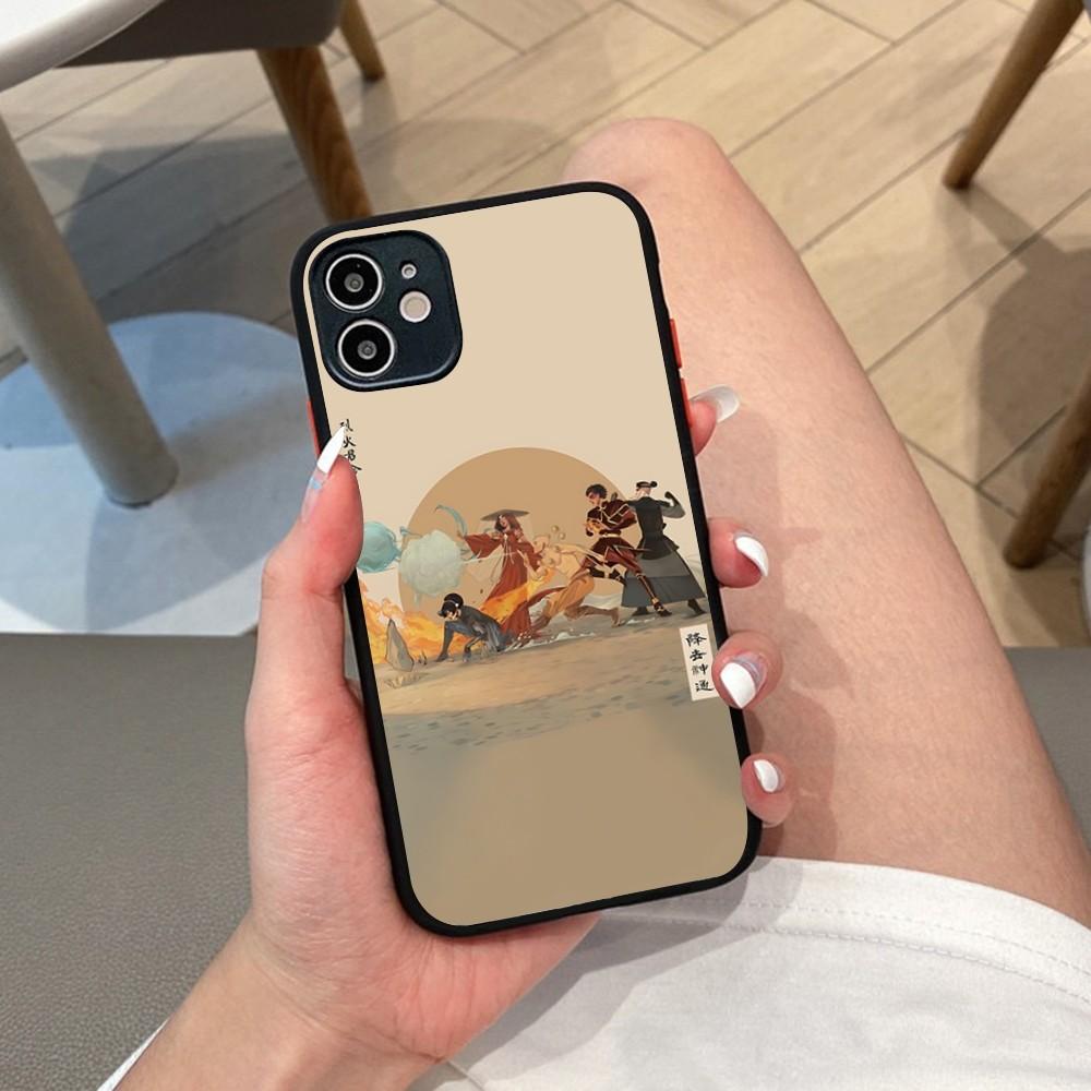 A-AvatarS The Last A-Airbender Anime Pouzdro na telefon Pro IPhone 14 X XR XS 7 8 Plus 11 12 13 Pro MAX 13mini Matné Nárazuvzdorné Pouzdro