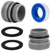 Short Pump Replacement 40mm To 1 1/2" Filter Port  Adaptor Filter Hose Conversion  Fit for Intex