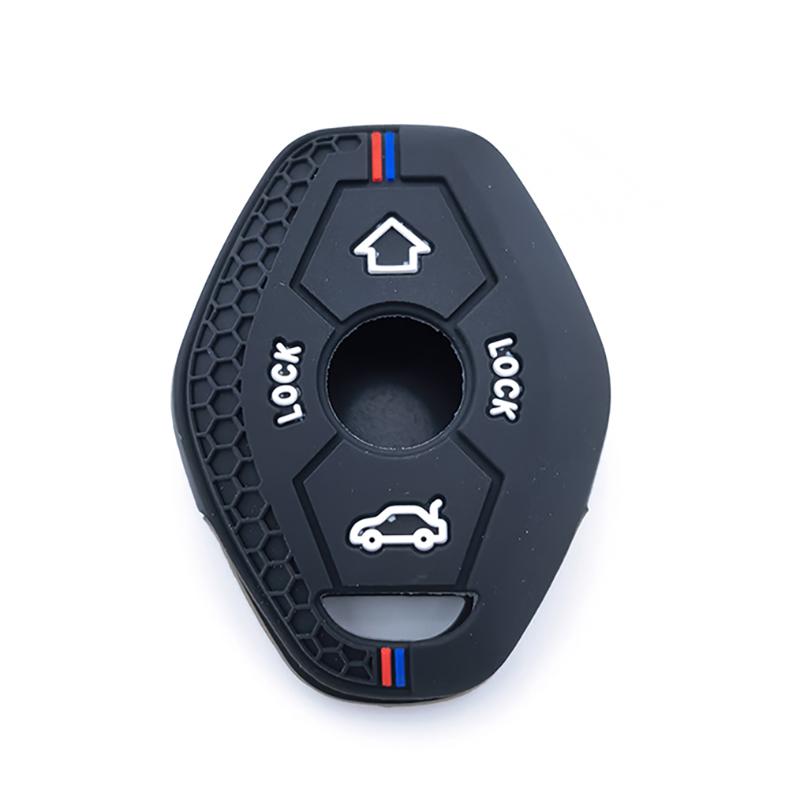Luxus-Silikon-Fernbedienungs-Autoschlüssel-Abdeckung Halter Hülle Schale Für Bmw E46 E39 E53 X5 X3 E83 X3 Serie 7 5 3 330I Fob Zubehör