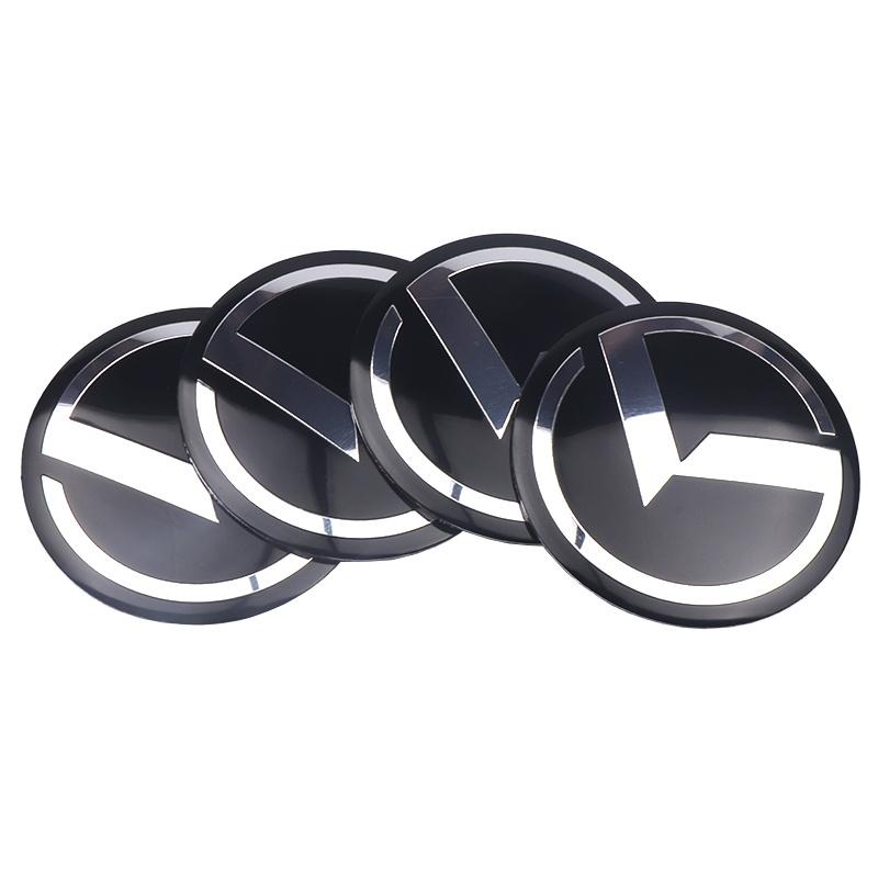 4 szt. 56/60/65 mm Kołpaki Środkowe Koła Samochodowe Emblemat Naklejka na Piastę Opony Do KIA Ceed Forte K9 Optoma Picanto Rio Sorento Soul Sportage