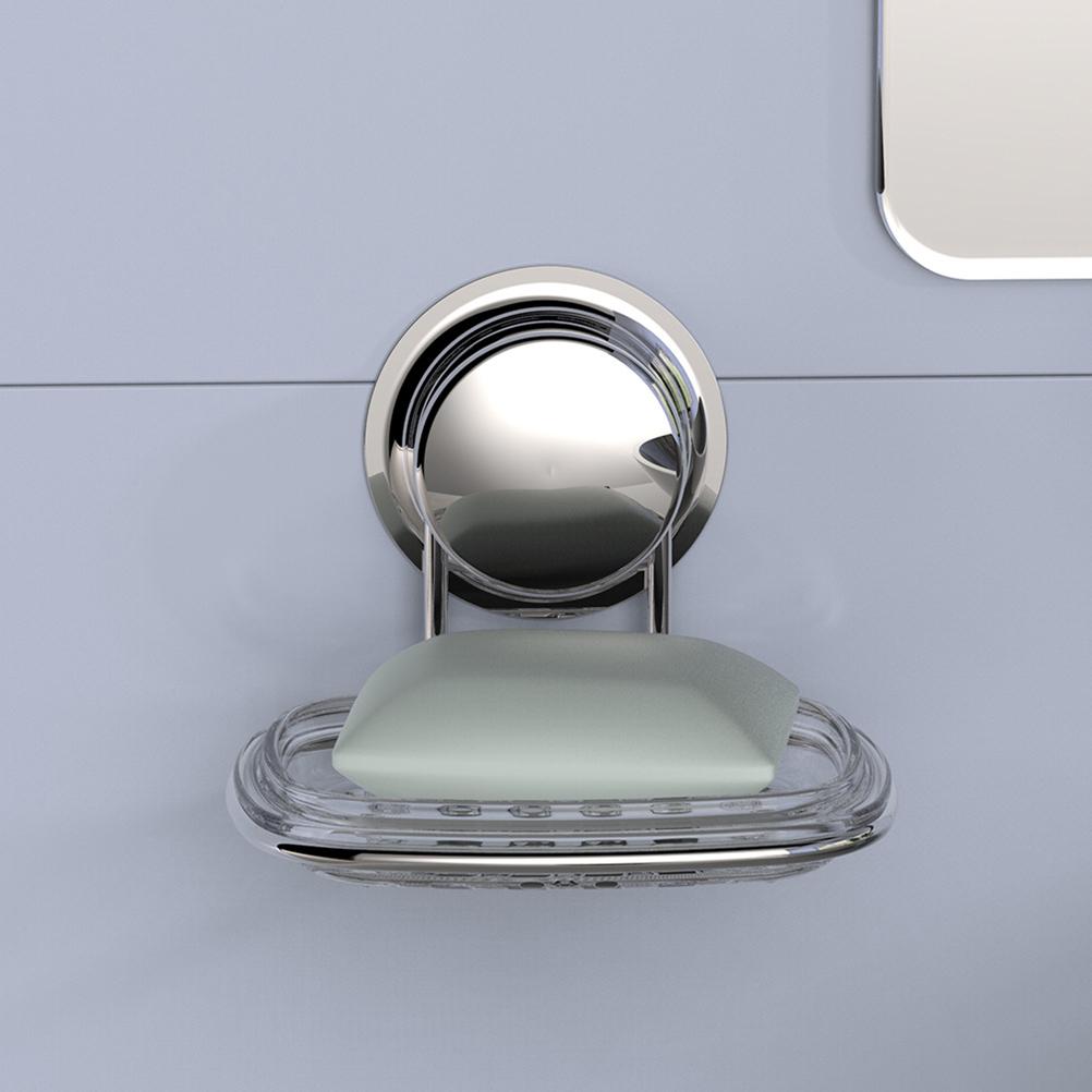 Porte-savon à ventouse en acier inoxydable pour salle de bain, boîte à savon murale, filet à savon, porte-savons portables, récipient de rangement
