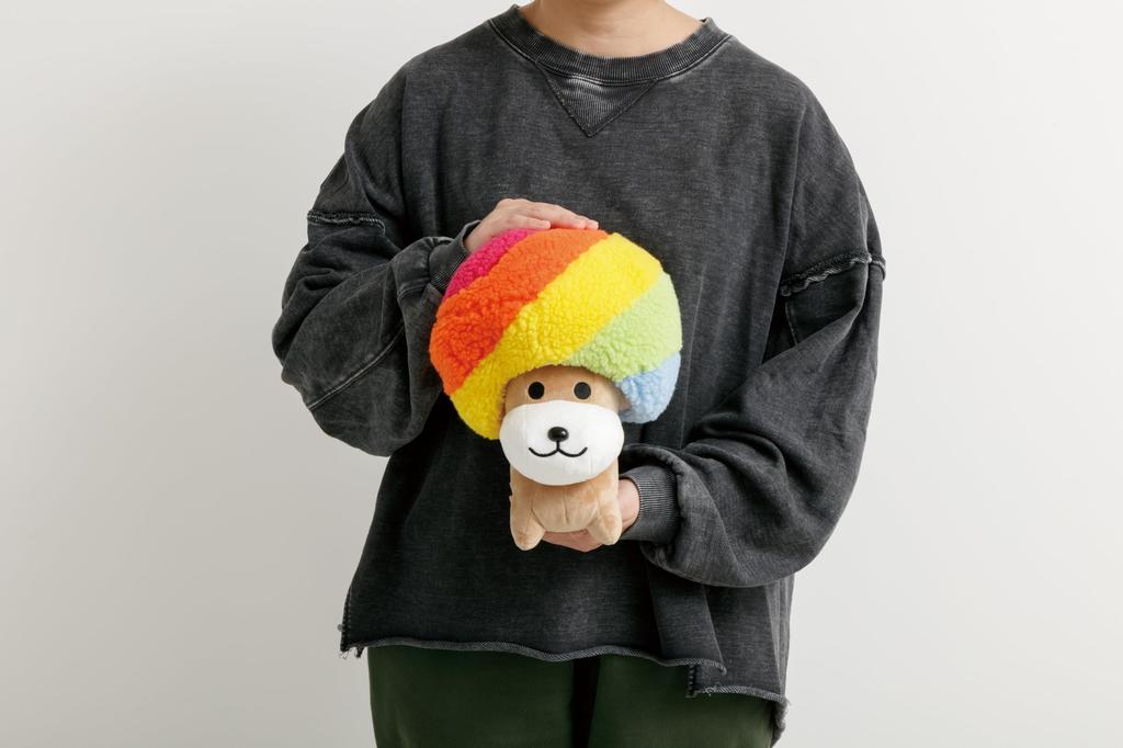 San-X Afro Dog Hug Plush Toy MV30001