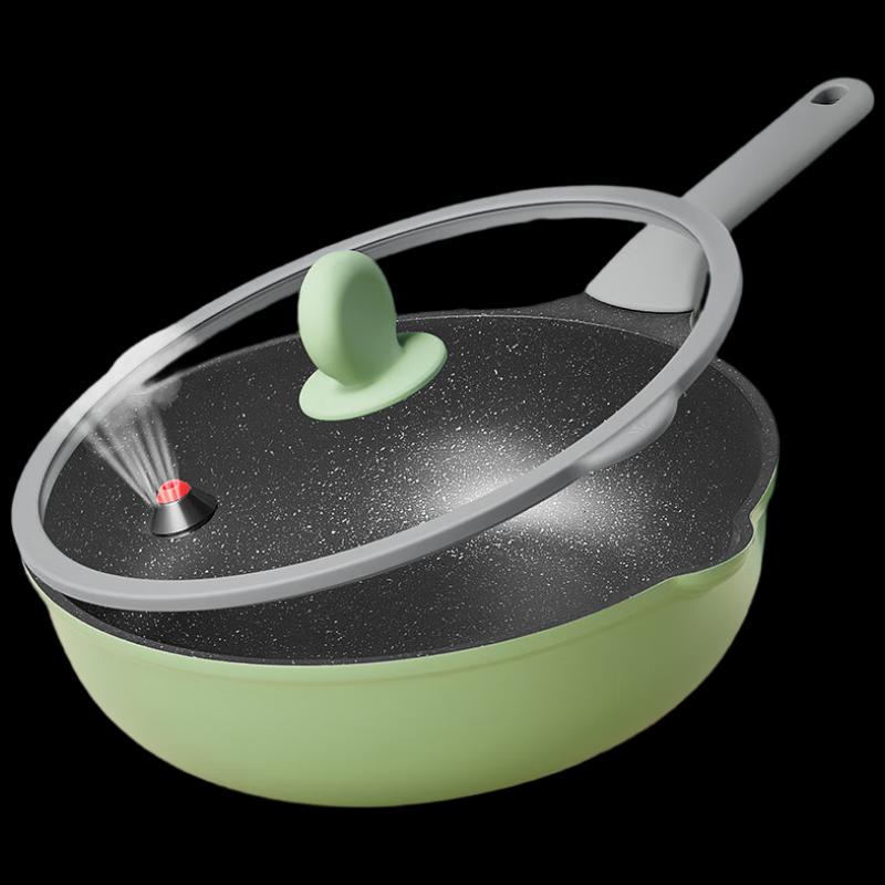 Chui Da Huang Bamboo Green Stone Ultra-Light Wok, 32cm
