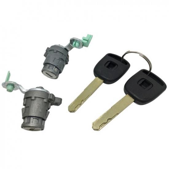 New Car Left & Right Door Lock Cylinder w/ Keys For Honda Element Civic Odyssey