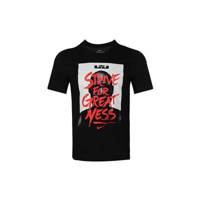 LeBron James Graphic Print Basketball Quick-Dry T-Shirt Men Tops Black CW5336-010