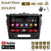 רדיו לרכב 2DIN עבור סוזוקי ויטארה 2015-2019 9 אינץ' אנדרואיד נגן מולטימדיה לרכב ניווט GPS יחידת ראש WIFI 1+16GB