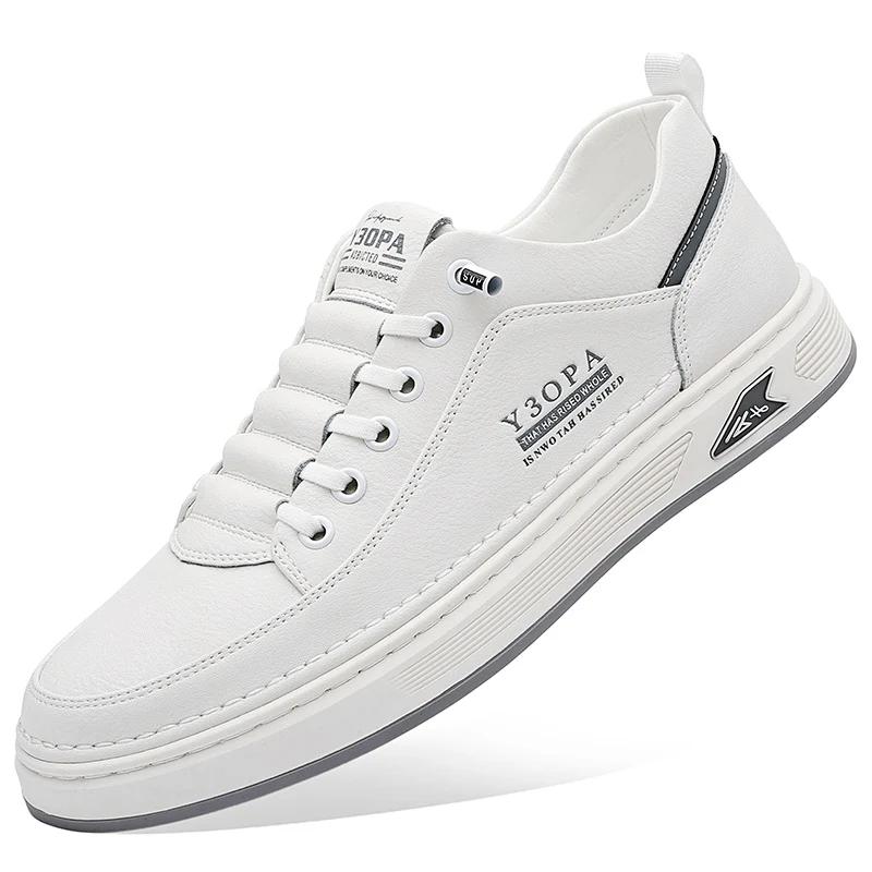 High Quality Men's Fashion Casual Leather Shoes Hot Sale 2025 New Classic Flat Brand Outdoor Sneakers Work Oxford Shoes Casuales