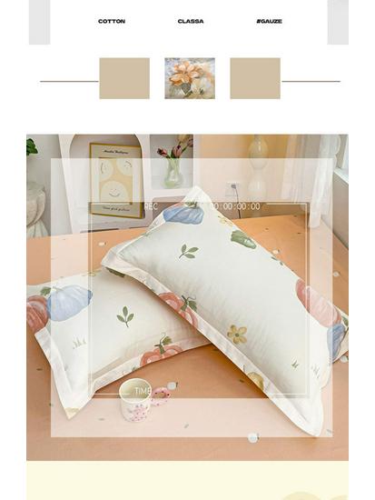 Set of Two Pure Cotton Pillowcases, 48x74cm - Pillow Core Covers [Pair Only]