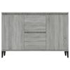 Low Sideboard - VIDAXL - Sonoma - 2 Doors - 2 Drawers - Engineered Wood - Grey